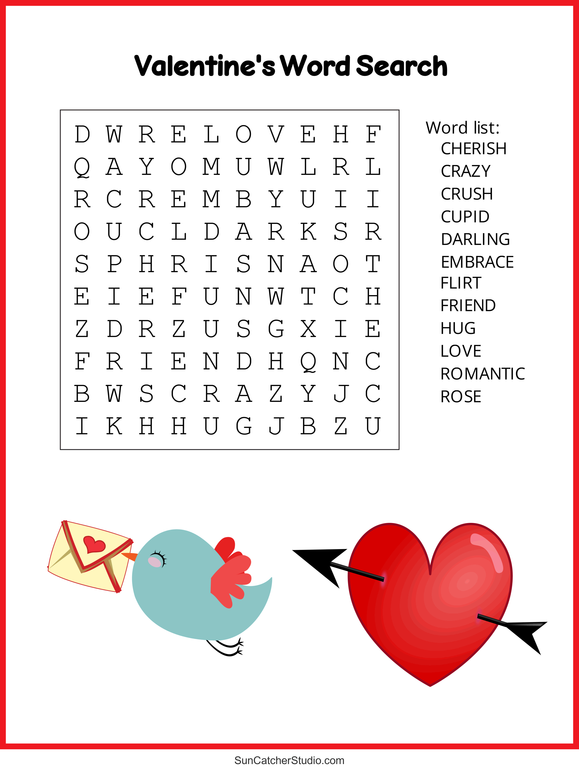 valentine's day word search (free printable pdf puzzles) – free